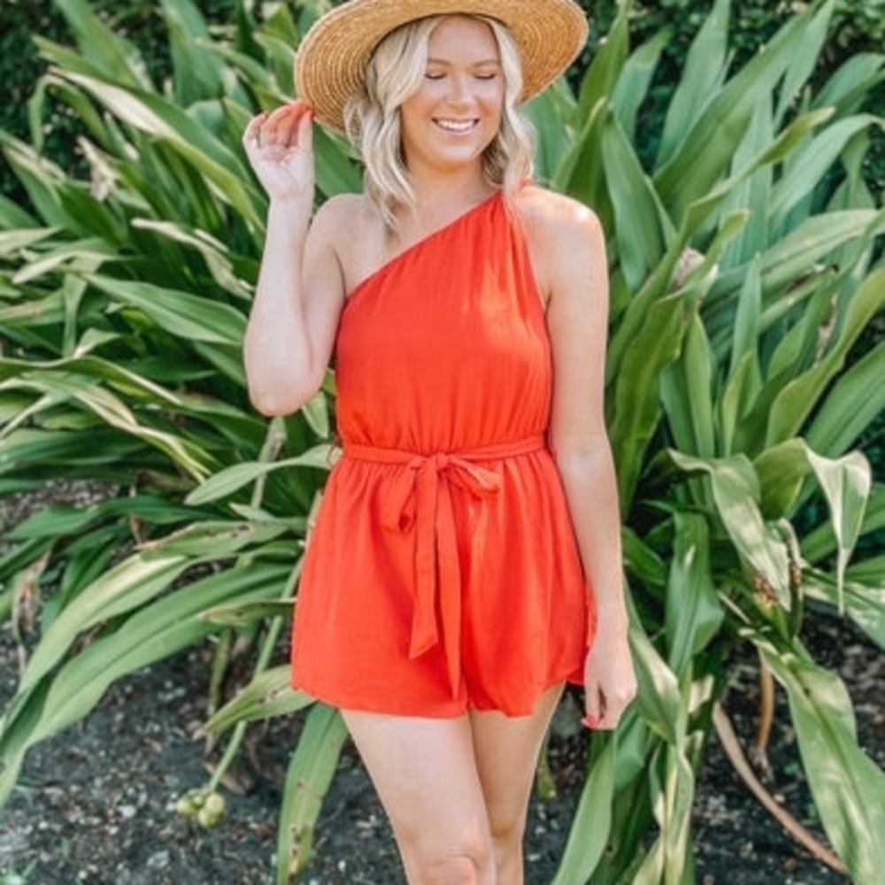 One Piece Red Romper